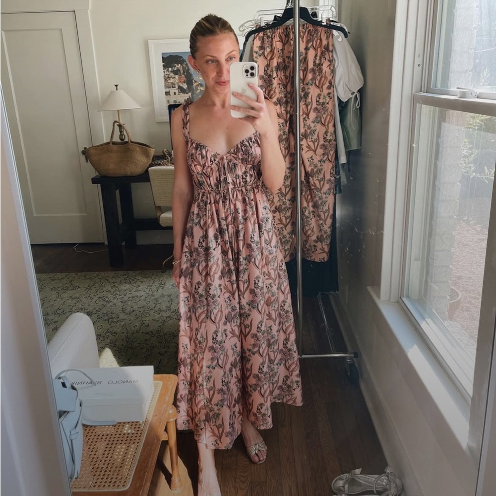 Elliette Sibyl Linen Midi Dress